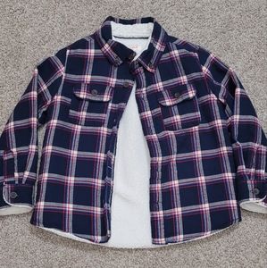 Sherpa lined button up jacket- 3T